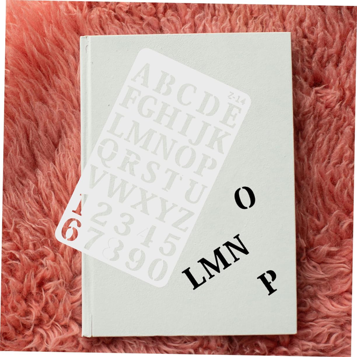 2Sets Reusable Plastic Alphabet Stencils for DIY Crafts Unique Letter Templates for Artistic Journals and Creative Projects Lightweight and Portable Design