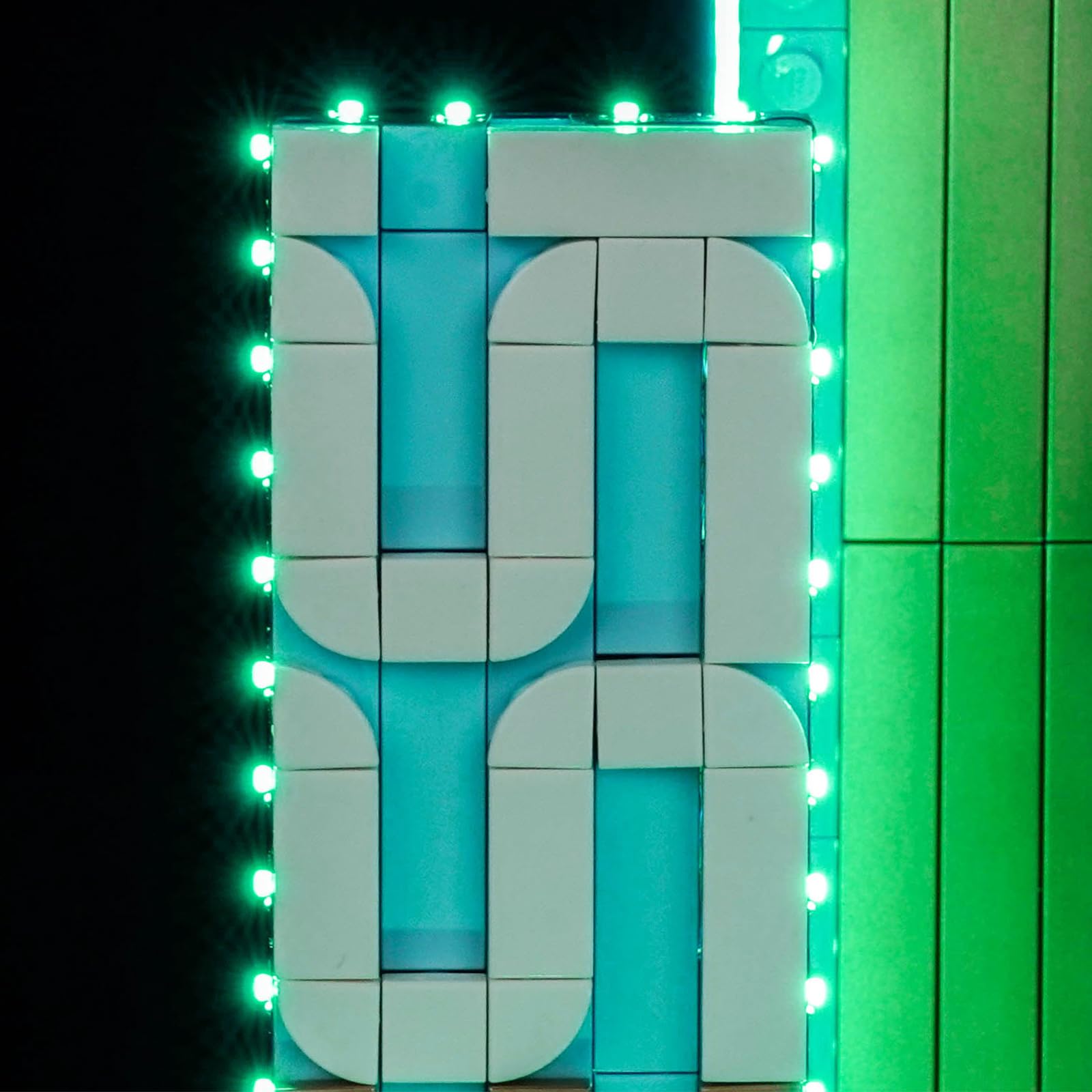 Green LED Light Strips compatible with Lego MOC Building Block Models, Standard - Image 5
