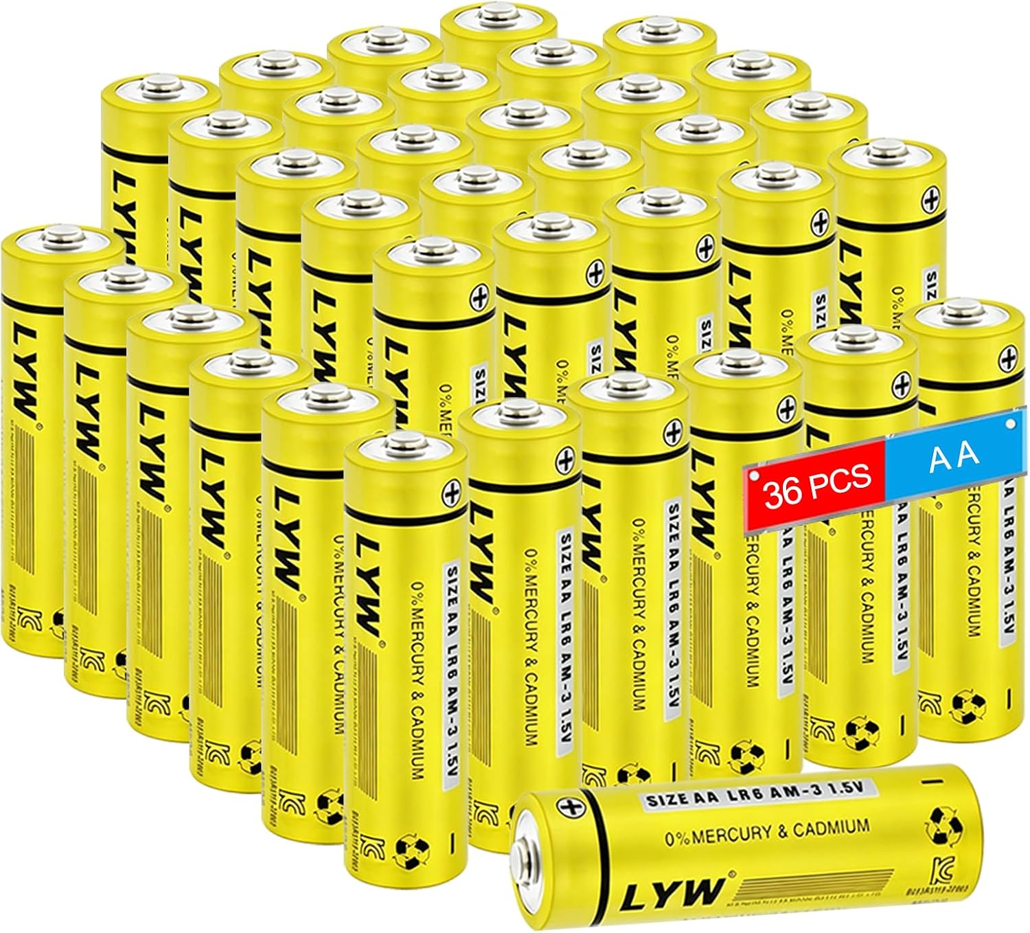 Premium Grade AA Batteries 100 Pack,Alkaline Double A Batteries,Ultra Long-Lasting,Leakproof 1.5V Household Batteries AA Size,10-Year Shelf Life,Suitable for All Your Devices
