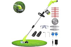 Trimming Edge with Hooseen Cordless Weed Wacker