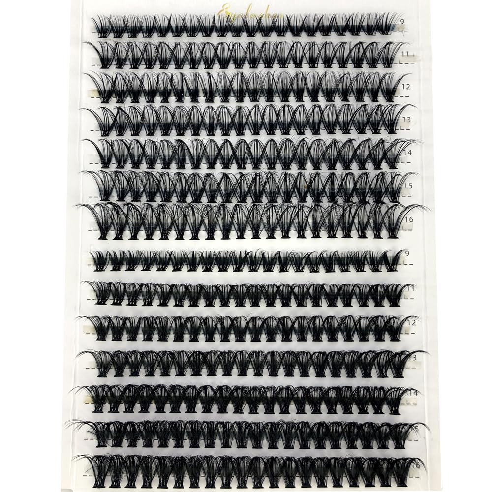 HBZGTLAD 30D/40D/50D/60D/80D Mink Eyelashes 280 Bundles Natural Eyelash extension 3D Russia Volume Individual Eyelash Cluster Makeup Tools Lashes (30D 40D-D Curl-0.07MM-MIX)