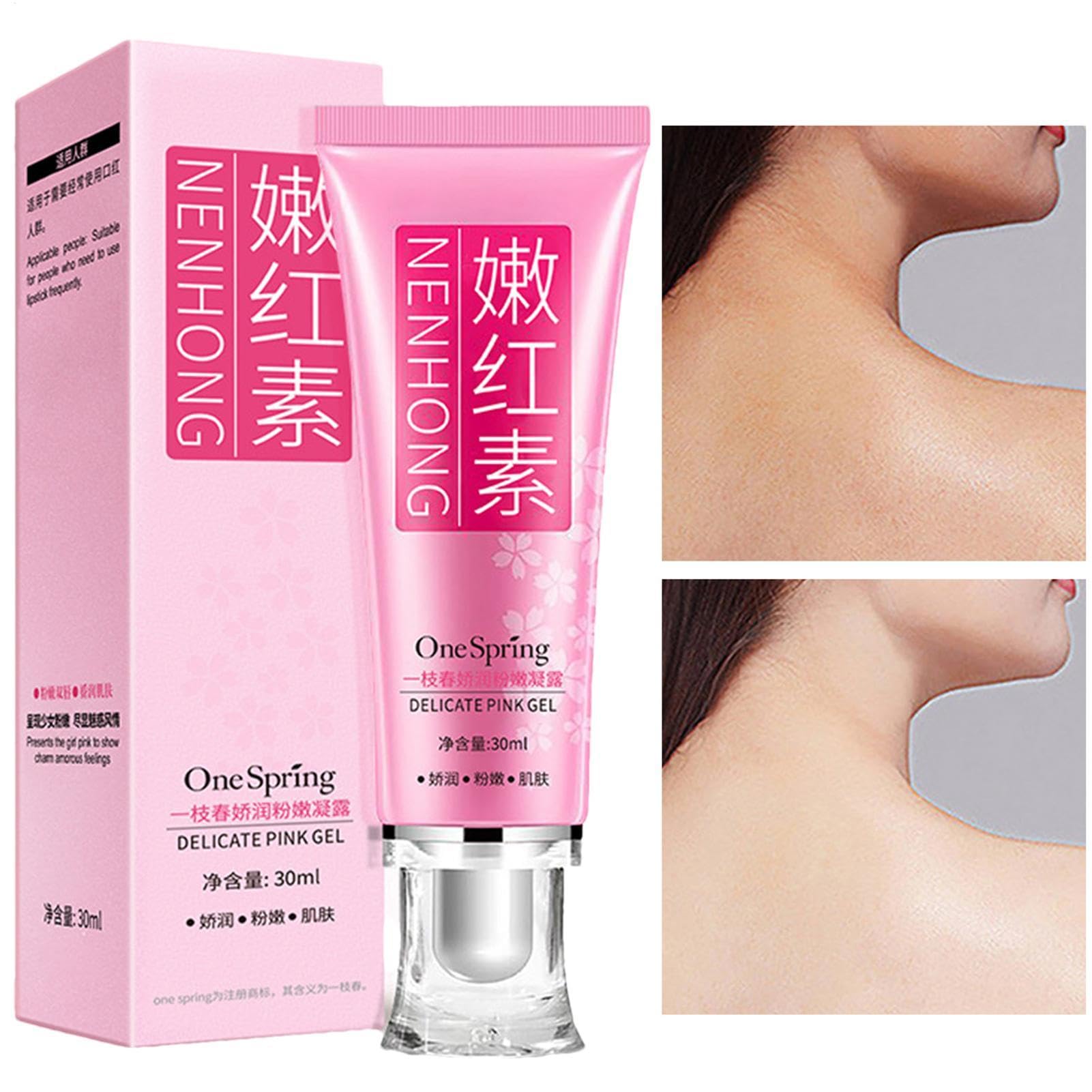 Crema Para Pezones - Pink Privates Intimate Area Lightening Cream | Crema De Iluminación De Área Íntima | Pezón Y Crema Sensible Al Iluminación De La Piel | 30 Ml Para Muslos Internos Del Cuello De Co