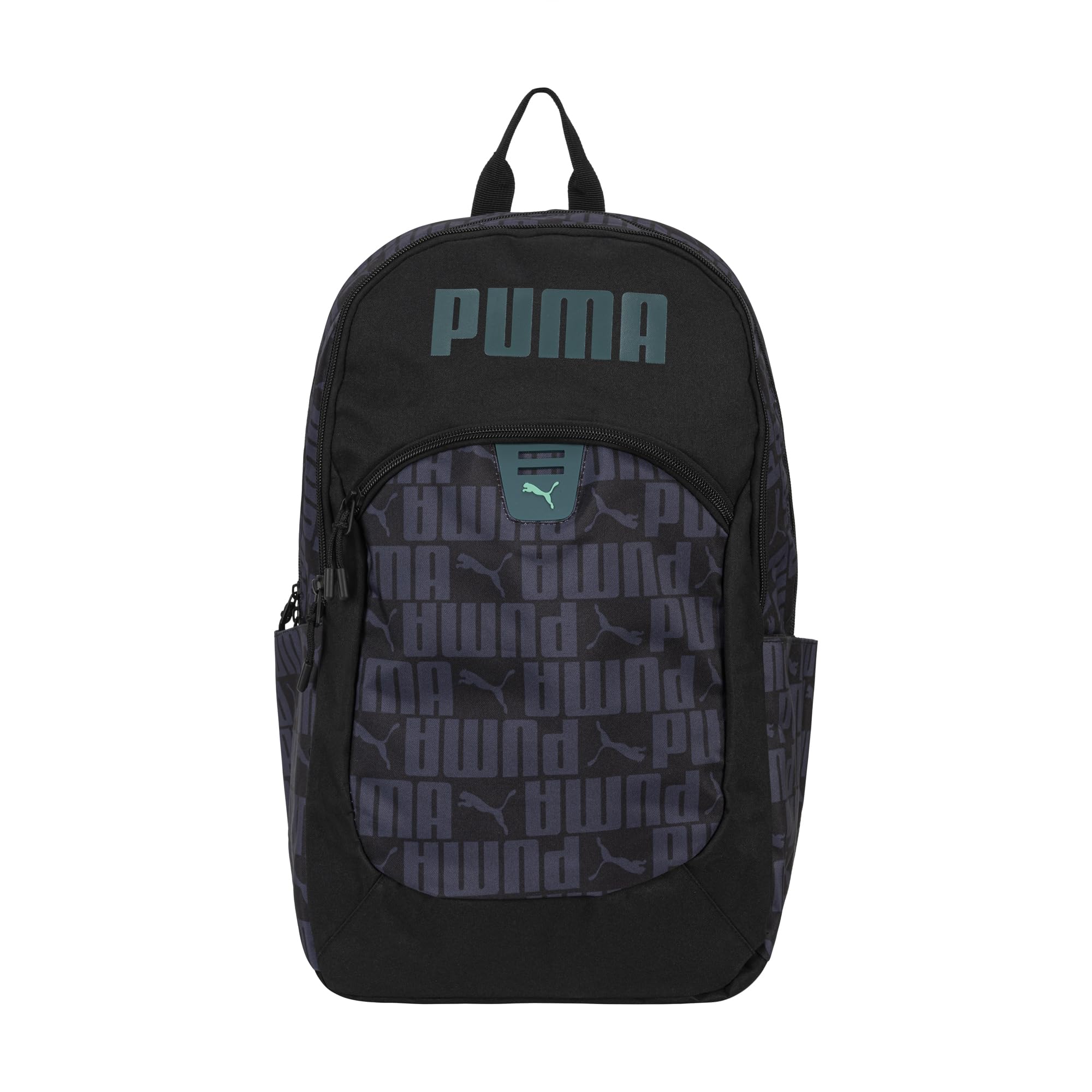 PUMA Kids' Rally 300 Backpack, Black/Galactic Grey/Emerald Ice, One Size