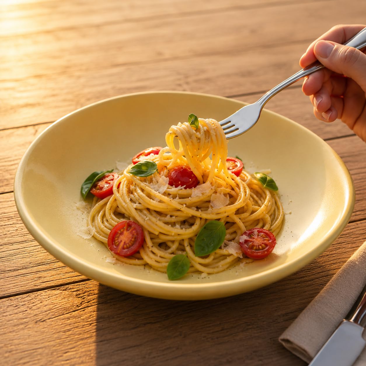 Verde Pasta Plate - Eco-Friendly & Durable -12
