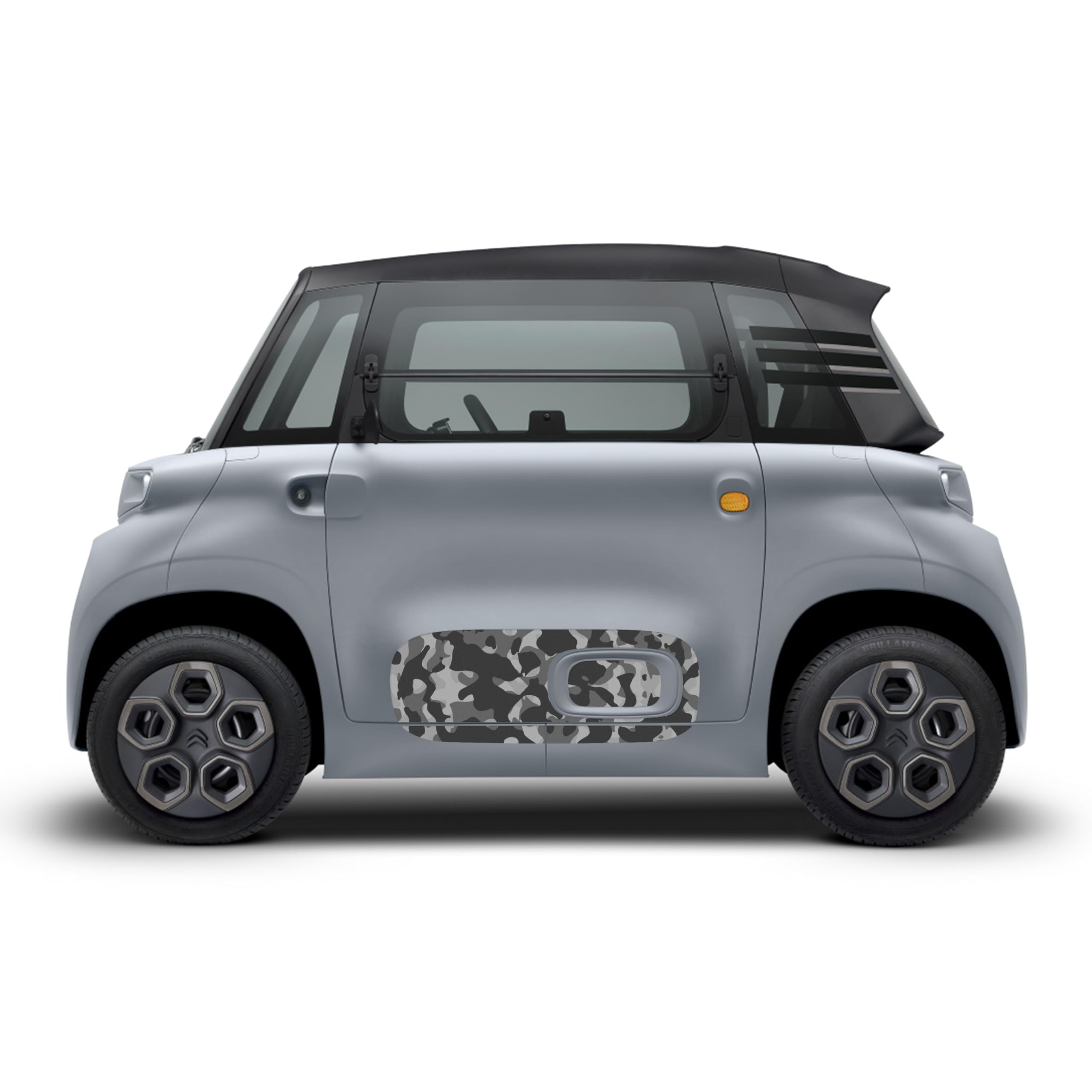 Adesivi Portiera Compatibile Con Citroën Ami Grey Camouflage GP-AMI-001-GC