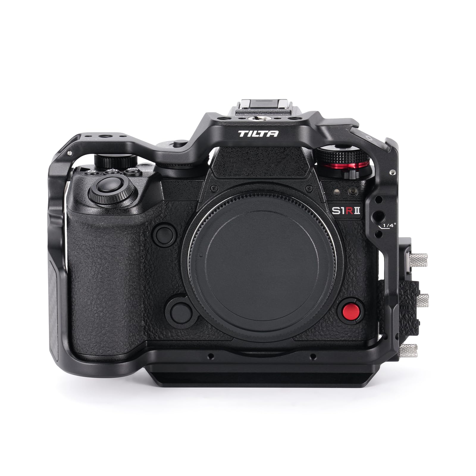 Tilta Gabbia S1R ii, gabbia per fotocamera completa compatibile con S1R/S5 IIX/G9 II, filettatura 1/4″-20 - Nero TA-T80-FCC-B