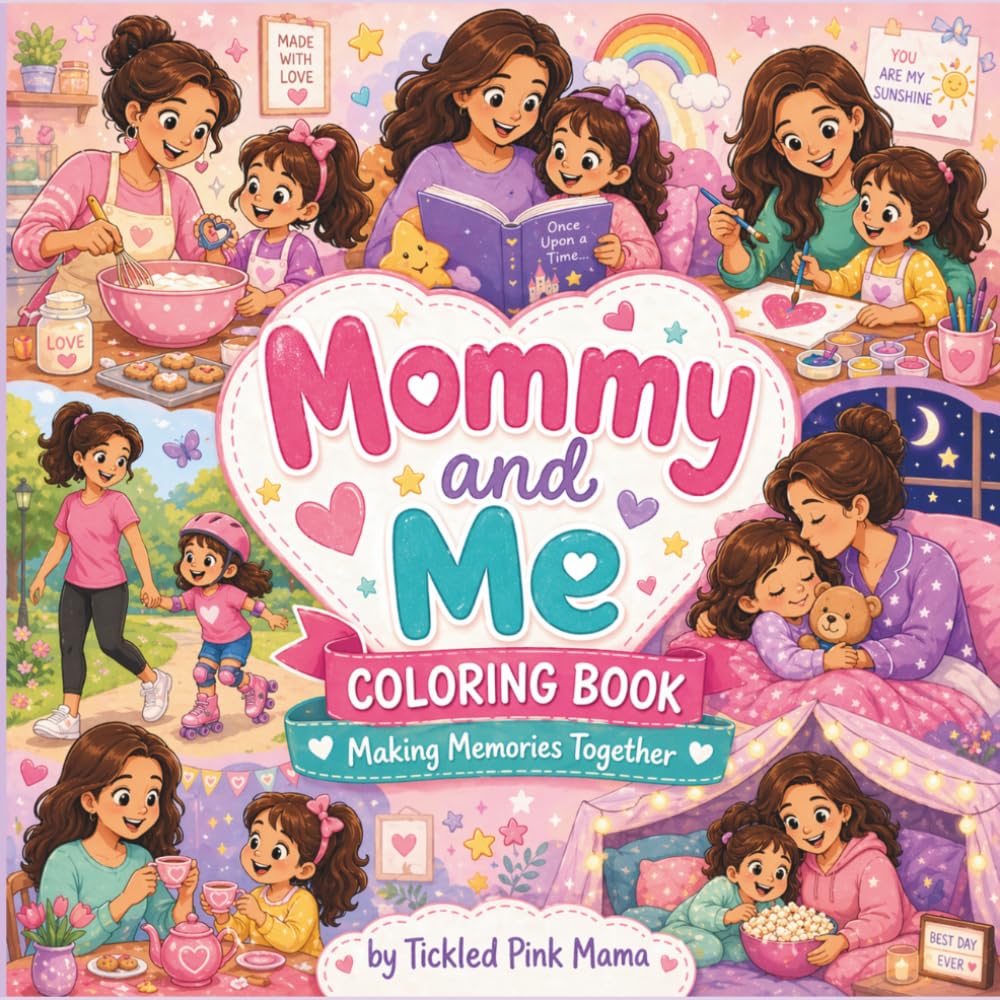 Mommy and Me Coloring Book: Fun and Heartwarming Mother & Daughter Activities for Kids Ages 3–8 – A Cute and Relaxing Coloring Book for Bonding and Making Memories Together