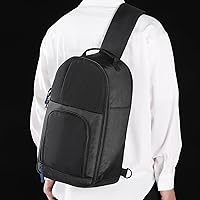 Vista 6 de Carrying Case Made for Quest 3/ Quest 2/Vision Pro. Waterproof Travel Sling Quest 3 Bag for VR All-in-One Gaming Headset and Touch Controllers