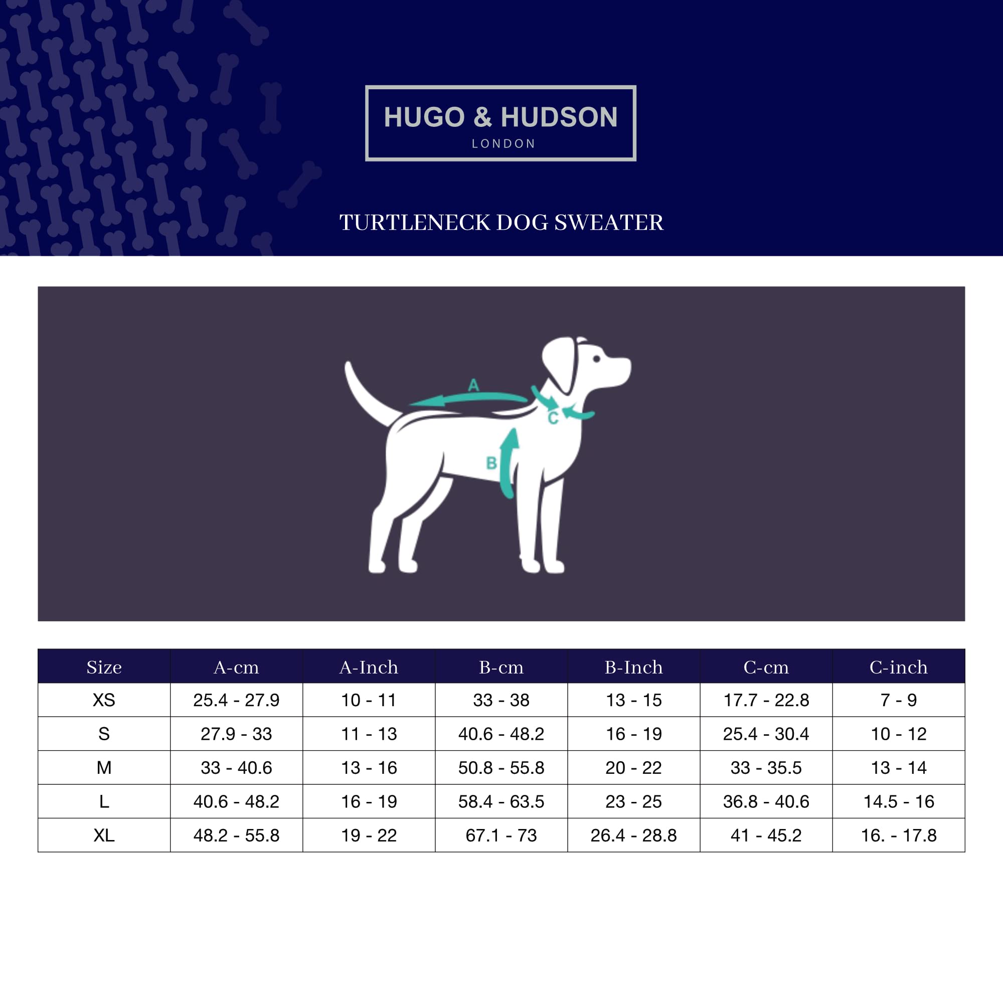 HUGO & HUDSON Knitted Dog Jumper, Luxury Cable Knit Pullover Turtleneck Sweater Vest for Puppy and Adult Dogs - Image 3
