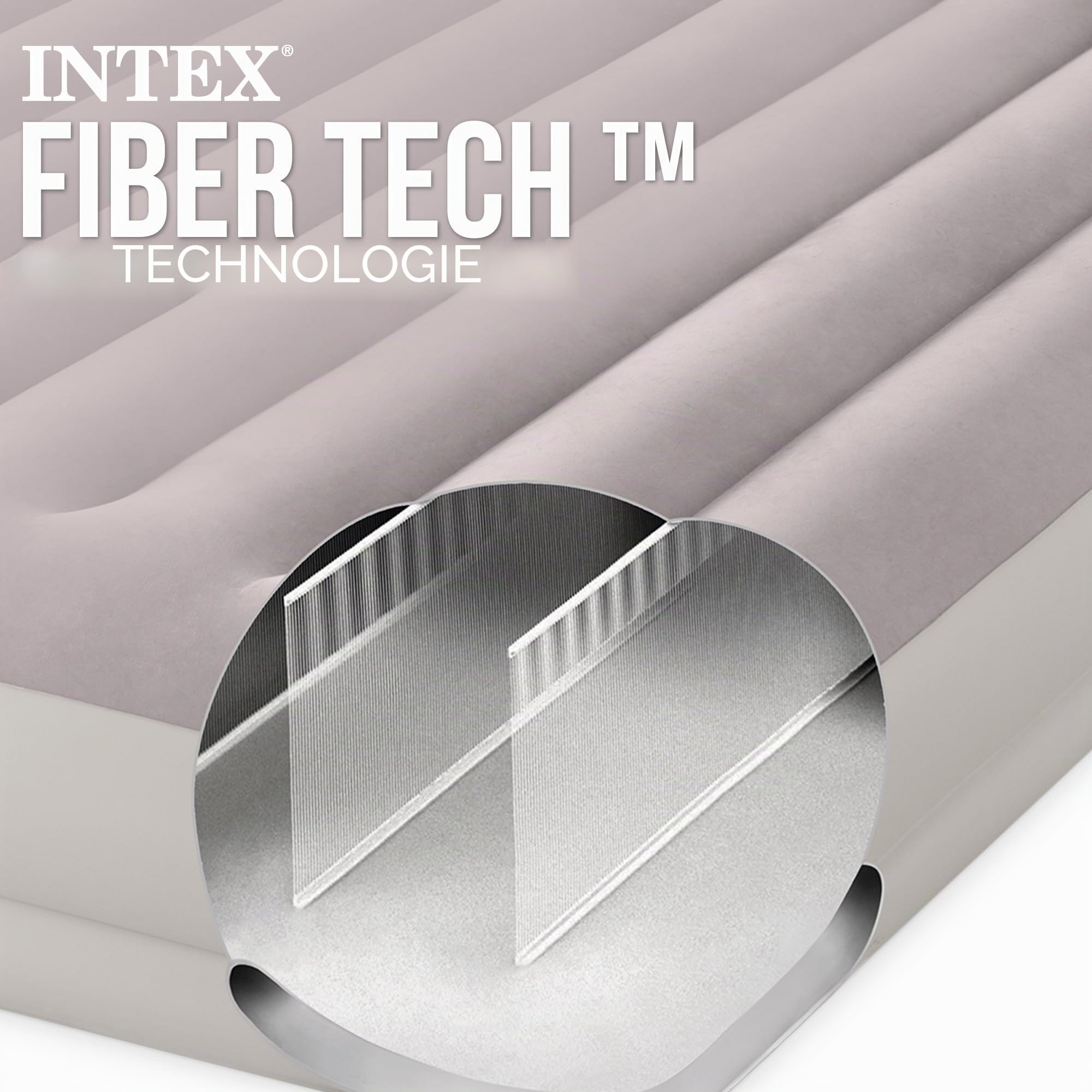 Intex Queen Dura-Beam Prestige Mid-Rise Airbed w/ USB150, Inflated Size: 1.52m x 2.03m x 30cm (64179)