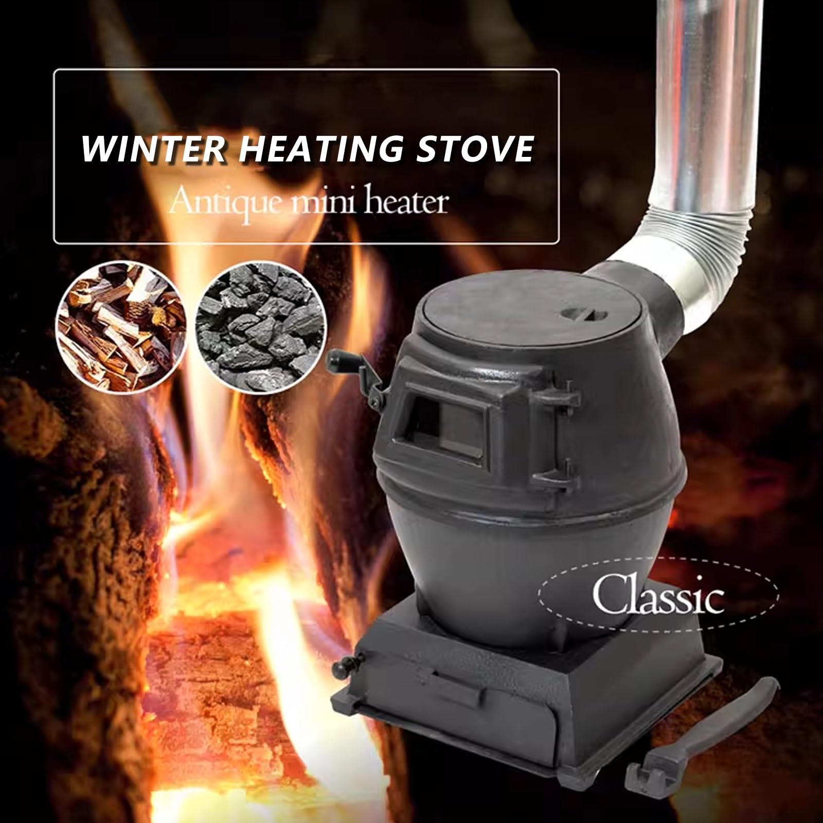 Stufa a Legna Cucine da Campeggio Il Design Senza Fumo e Adatto All'uso in Tende Rifugi e for Cucinare Riscaldare e Fare Barbecue Quotidianamente
