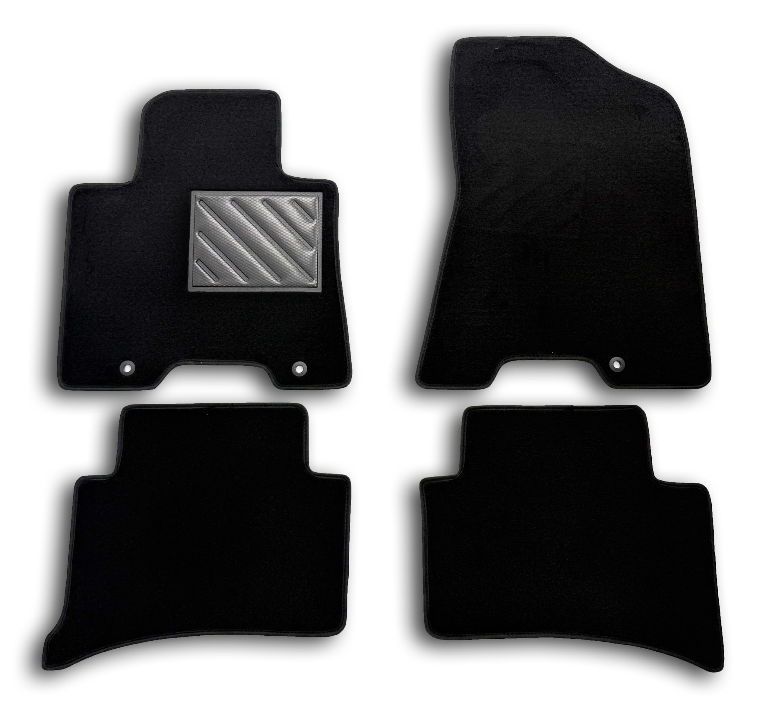 Alfombrillas a Medida para Hyundai Tucson III de 2015-2021, Antideslizantes, con talonera de Goma Reforzada y Botones de fijación.