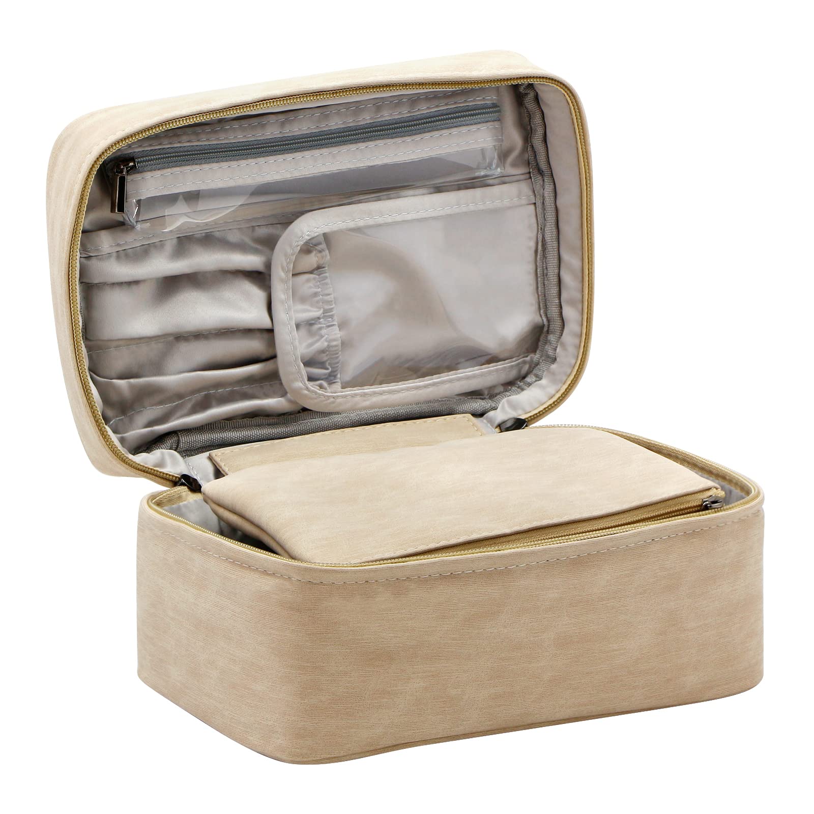 Exerz Bolsas De Aseo/Estuche De Cosméticos/Neceser De Maquillaje/Organizador De Artículos De Tocador: Bolsa De Viaje con Portaescobillas. Resistente Al Agua, A Prueba De Fugas.
