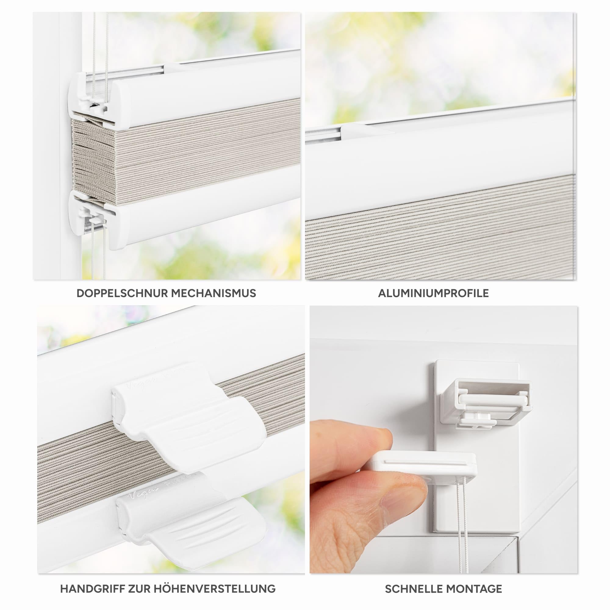 Tenda Plissettata Nero Autoadesiva - 30x180 Cm, Senza Foratura, Per Finestre - Foto 8