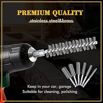 アクリルブラシ インパクト M E-Value 六角軸 ワイヤーブラシセット 3PCS カップブラシ