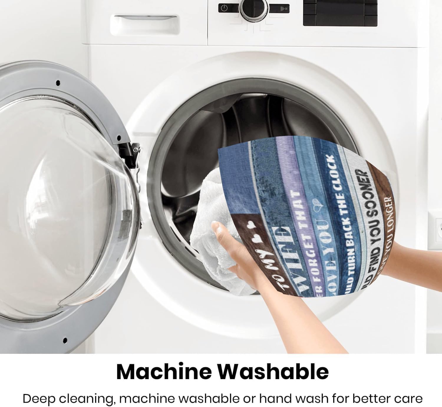 Soft Flannel Throw Blanket for Wife - Bed Blanket Gift (50x60) for Anniversary, Birthday, Mother's Day, Christmas, Valentine's Day - Image 5