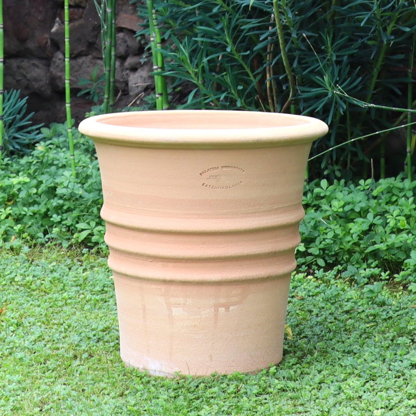 Palatina Werkstatt Doniczka z terakoty, gałąź, 35 cm, 100% ręcznie wykonana terakota, do użytku wewnątrz i na zewnątrz – śródziemnomorska atmosfera do domu