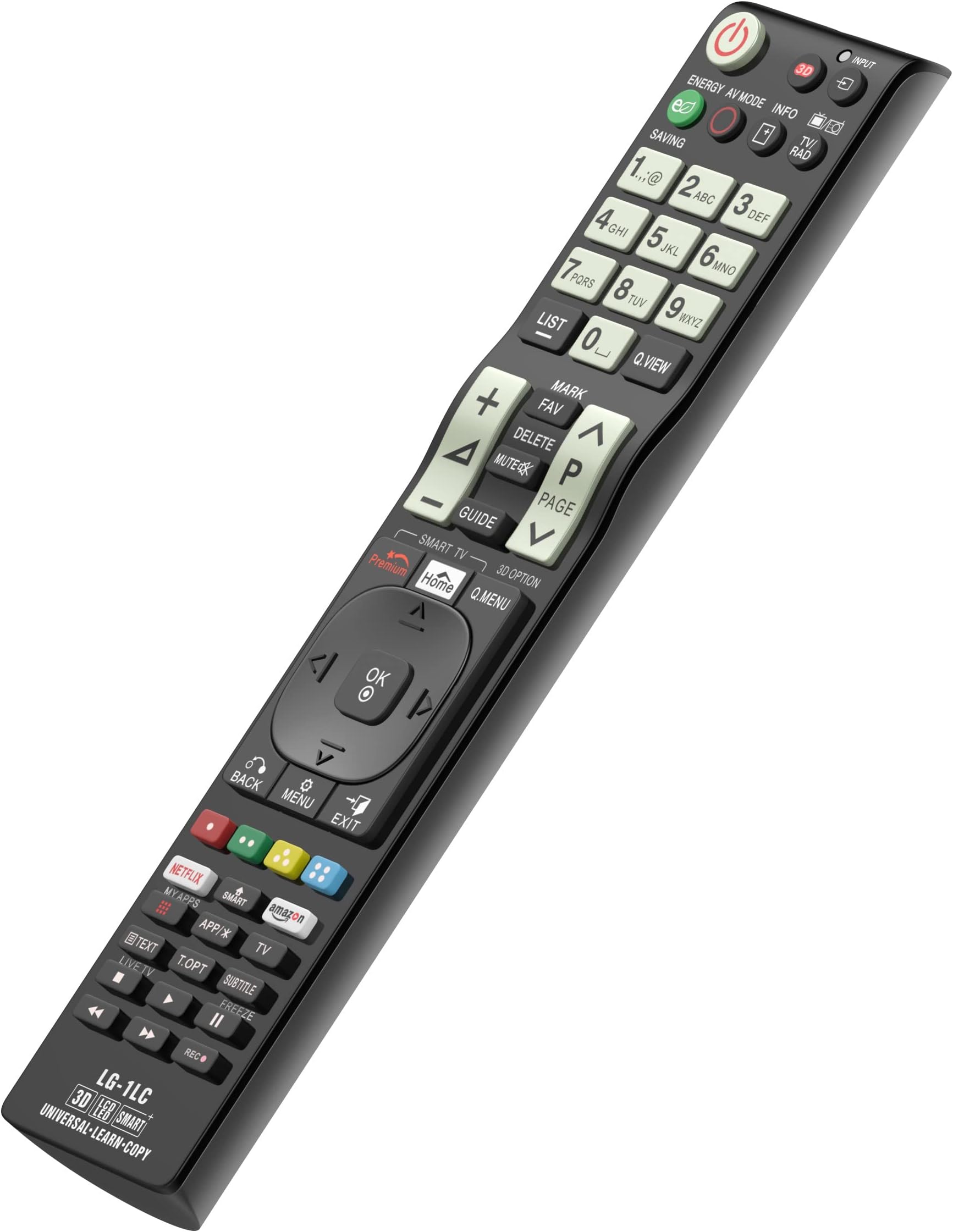 Universal Remote conrol Replaced for 99 LG TV LCD 3D 2K 4K