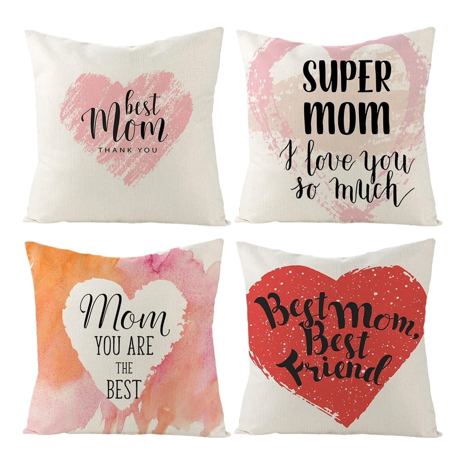 Housse de coussin en lin lavable avec zip pour protéger et décorer votre canapé
