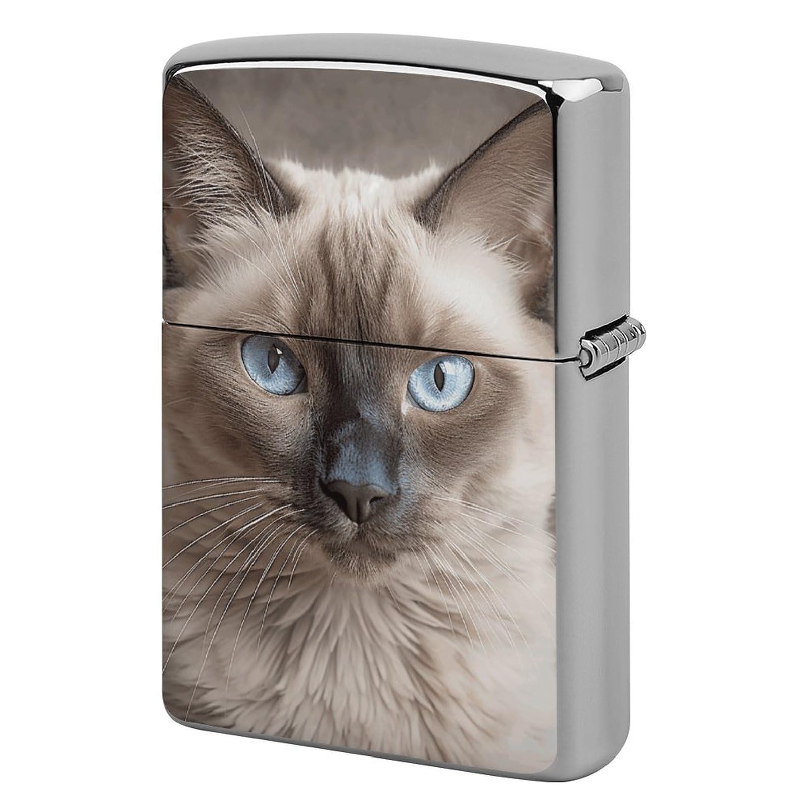 Beautiful Siamese Cat Lighter Case for Men, Personalized Lighter Cover for Valentine's Day Gifts, Flip-Top Lighters Shell for Outdoor, Portable Lighters Protective Sleeve