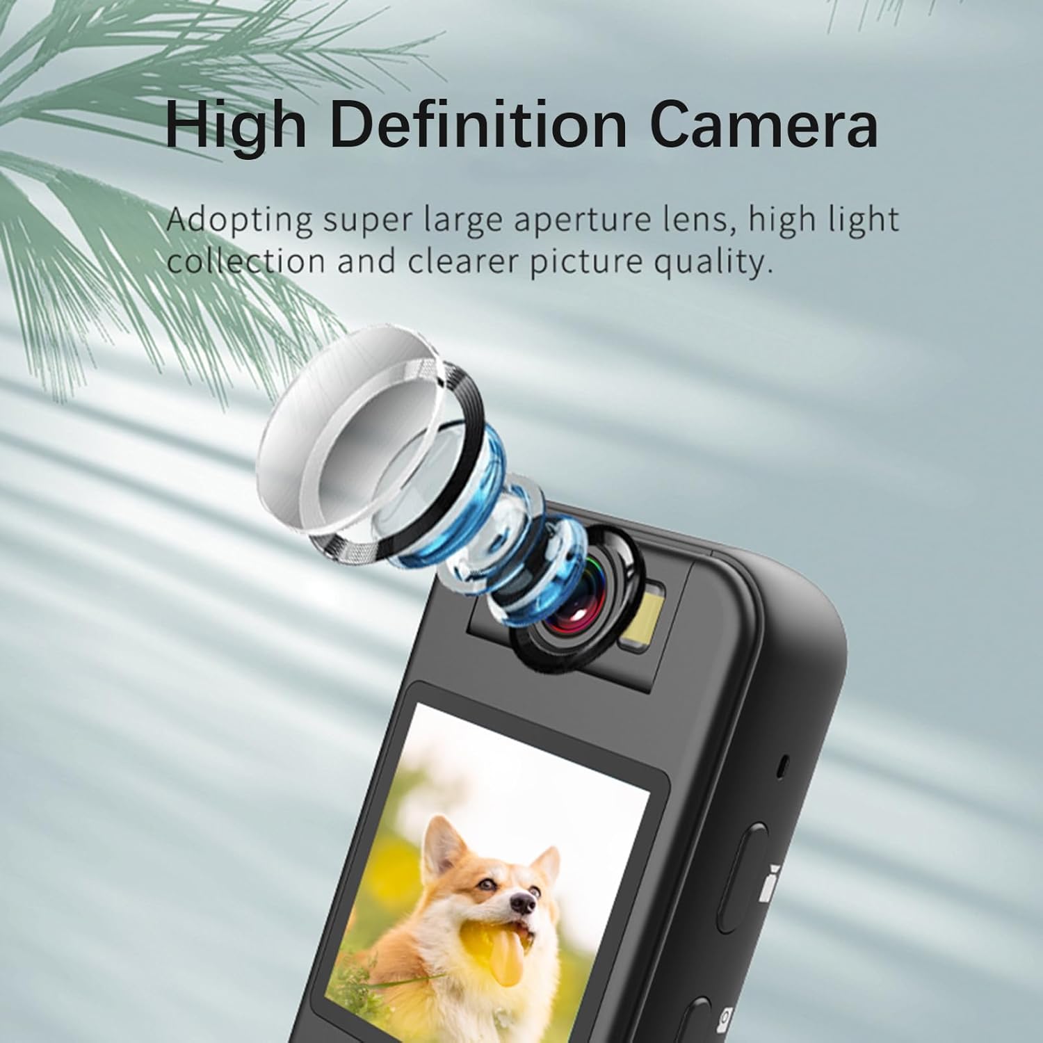 2K Body Camera with Audio and Video Recording Wearable Body Cam WiFi Camera Camcorder with 180° Rotatable Lens Magnetic Back Clip Bicycle Stand for Law Enforcement Delivery Personal Traveling