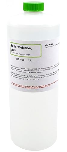 ALDON Innovating Science - Solución tampón estándar de pH 5.00, 1L - Excelente para experimentos de química y bioquímica - The Curated Chemical