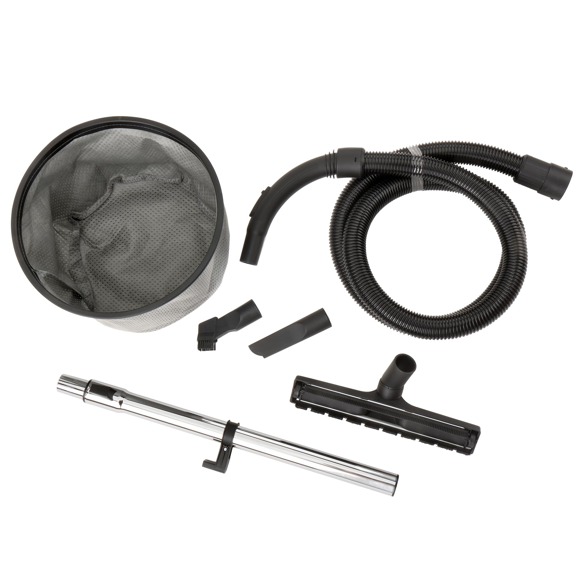 Bellota ASL2500SE - Aspirador con cable para aspirar restos líquidos y sólidos sincronizado, 25L, 2KW, Manguera (32mm Ø) de 2 metros, Tubo extensible metálico (440mm), enchufe sincronizado, con ruedas