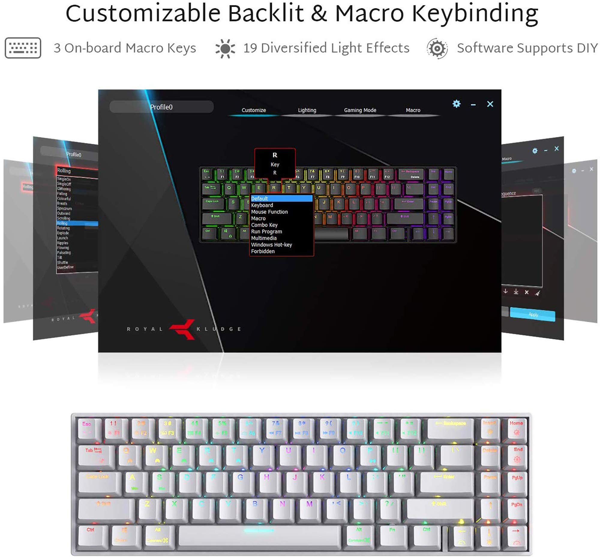Amazon | METIS メカニカルキーボード 機械式 ゲーミングキーボード 71