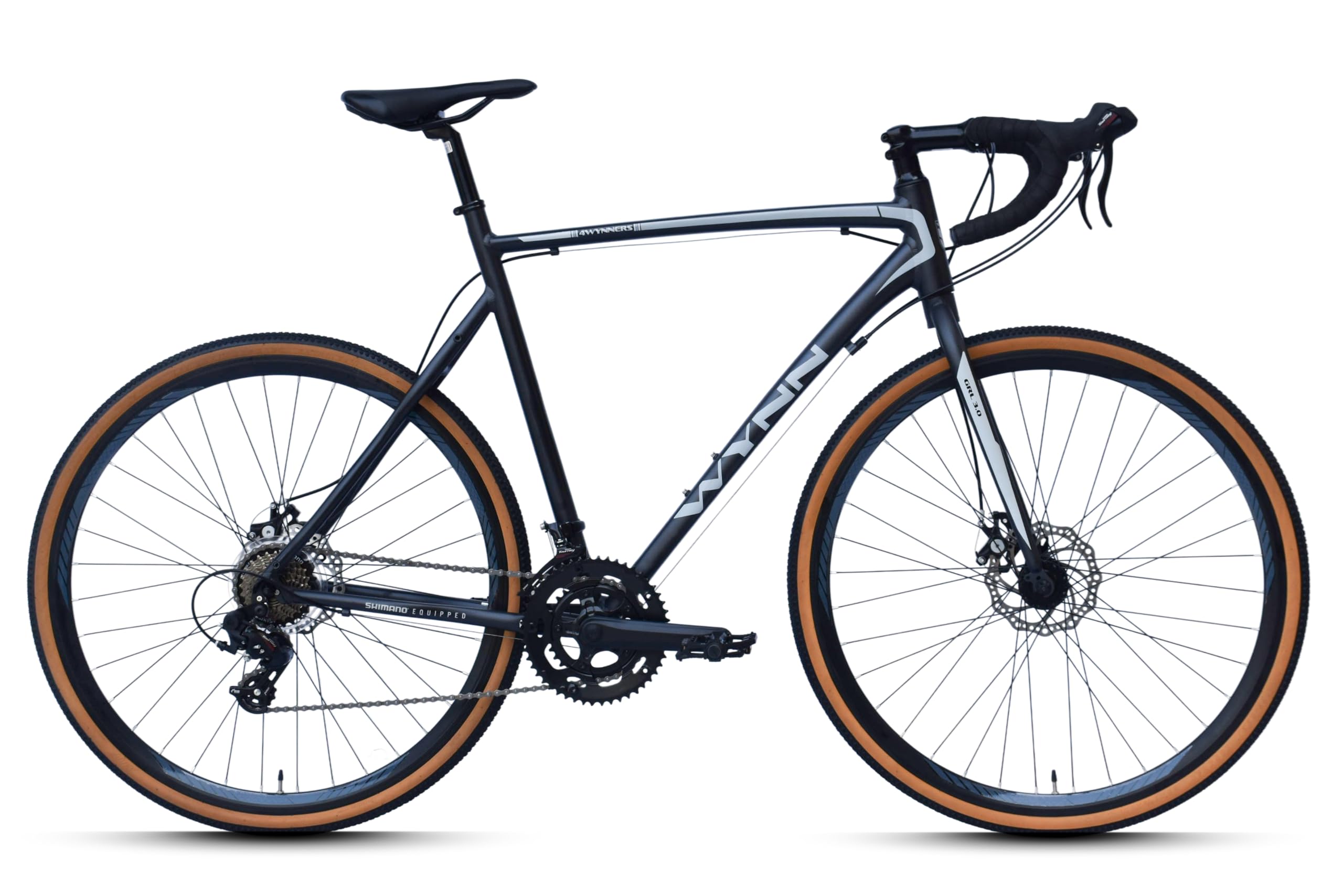 WYNN Gravelbike 28 Zoll GRL3.0 grau Rahmenhöhe 60 cm Damen Herren 14 Gänge