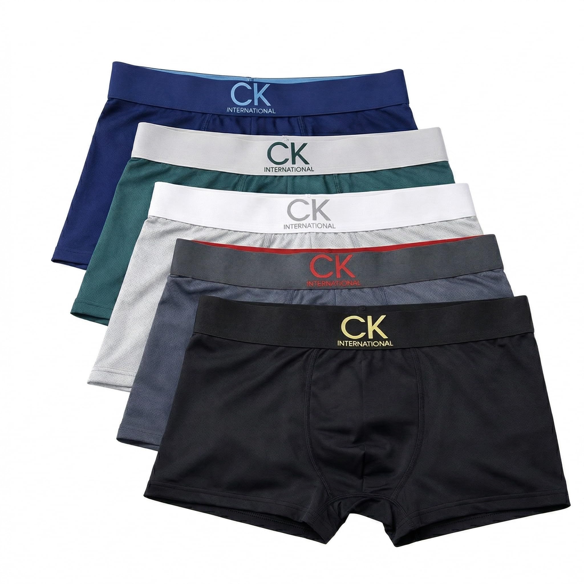 ck international Men’s Premium Underwear Air Ice Silk Cool Boxer Brief Innerwear Combo,Breathable Trunk for Man with Signature Logo Waistband (Choose Pack of 1,2,3,4 Astd)-picture-20