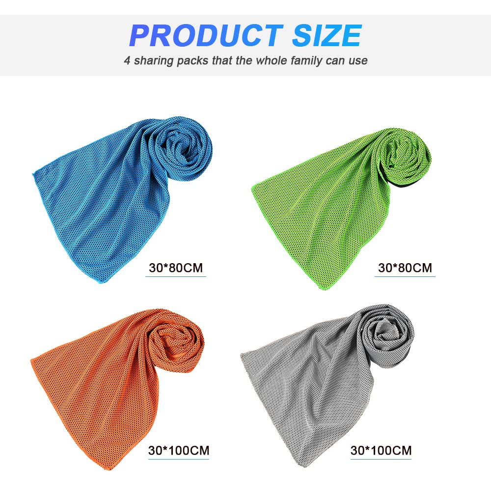 Asciugamano Rinfrescante Microfibra Telo Raffreddamento Palestra Salvietta Refrigerante Sportivo Cooling Towel
