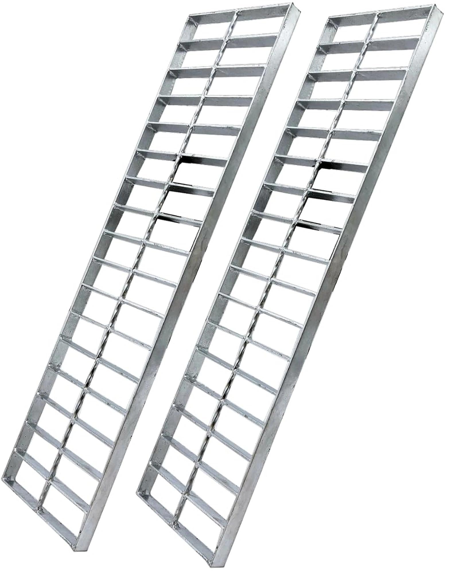 Galvanized Steel Drain Grate, Driveway Channel Cover 24x5 in 2pk