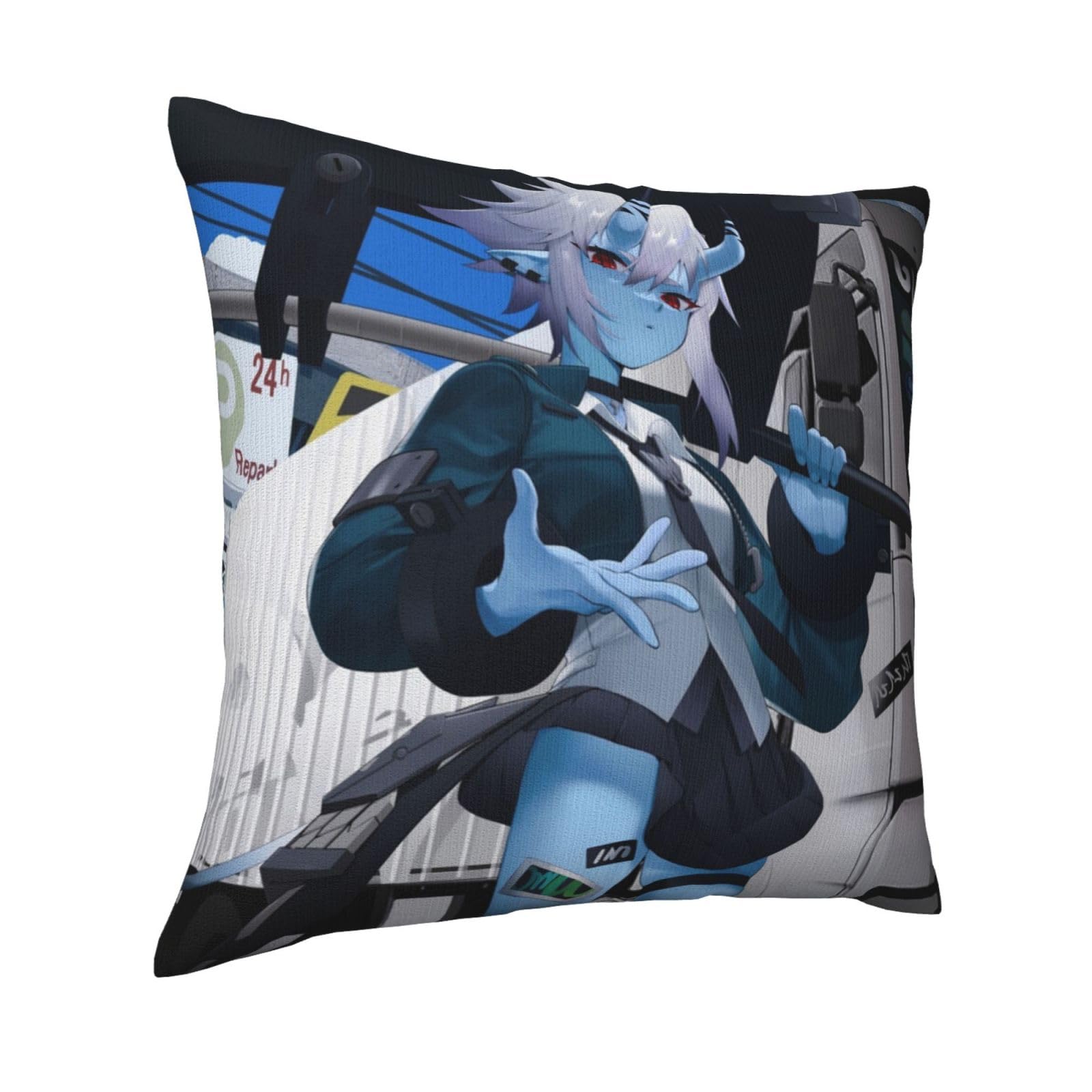 Amazon｜抱き枕 カバー 枕カバー ゼンレスゾーンゼロ Zzz 青肌