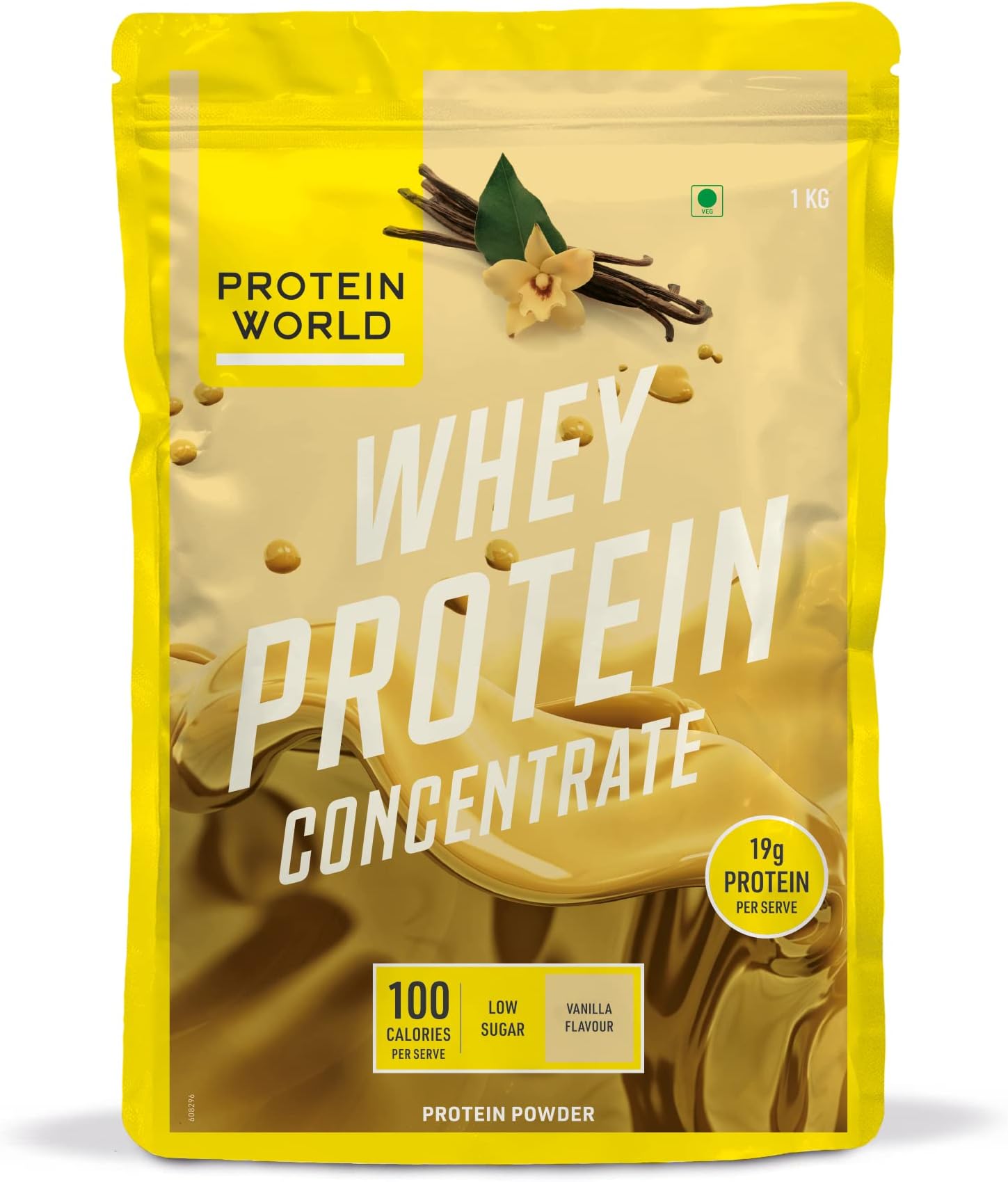 Protein World - Whey Protein Concentrate - High Protein, Low Sugar Post-Workout Shake, Vanilla Ice Cream 1.2kg (30 Servings)