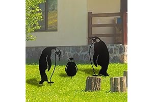 Penguins Decorative Stake Garden Decoration Set of 3