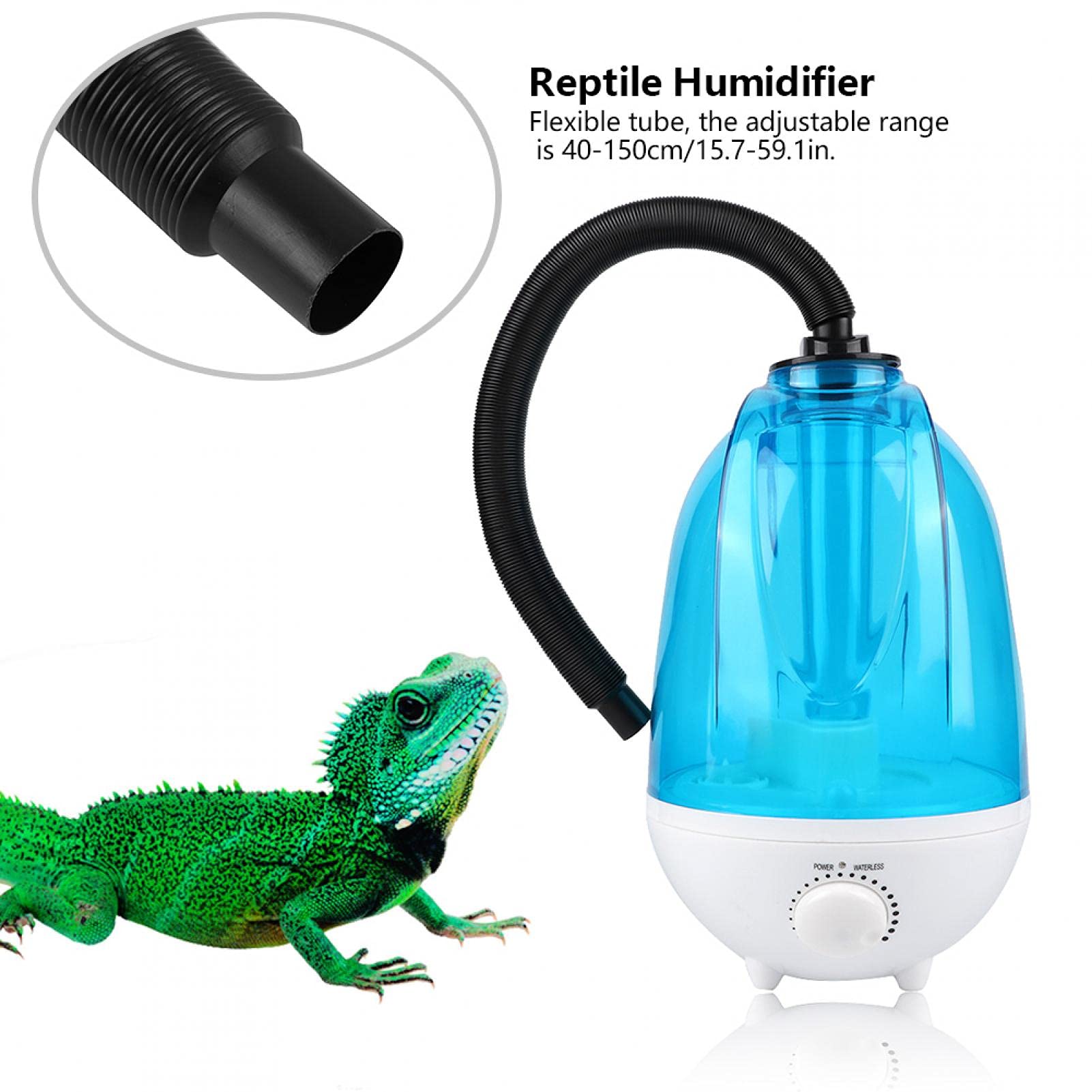 Humidificador para Reptiles, 4 l, Anfibios Tropicales, humidificador para Reptiles, nebulizador silencioso con Tubo de extensión, humidificador, Caja, Suministros, Reptil, señor, para(UE)