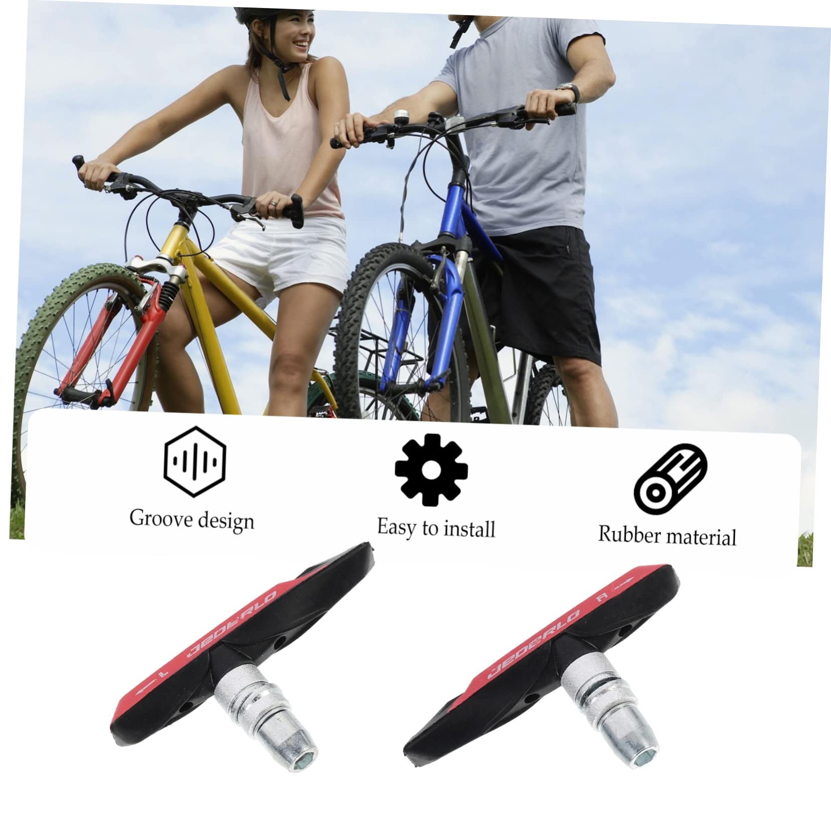 BESPORTBLE 5 Paires De Plaquettes De Frein De Vélo Blocs De Frein De Vélo Plaquettes De Résistance De tes De De Route Patin en Feutre Excersise Silencieux
