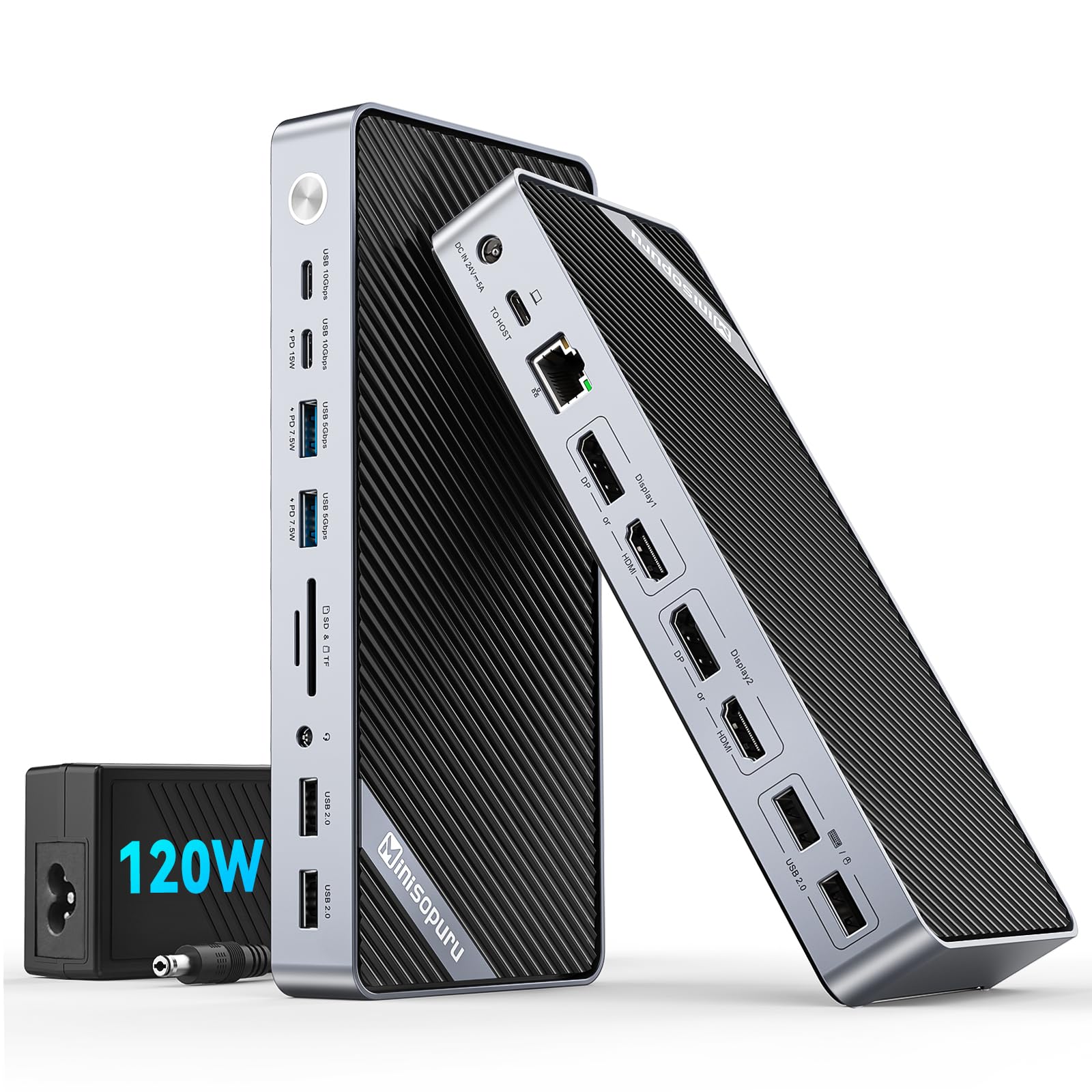 Amazon.com: Minisopuru DisplayLink Docking Station Dual Monitor