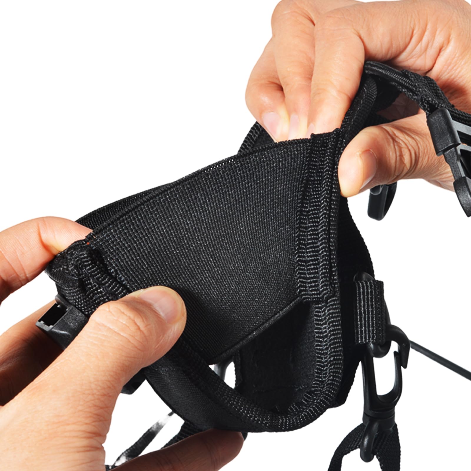 HYSHIKRA Custodia Universale In Nylon Per Radio, Custodia Per Walkie-talkie Con Tracolla Per Radio Ricetrasmittenti Baofeng UV5R Quansheng UVK5 Retevis Kenwood Motorola Yaesu Icom - Foto 7