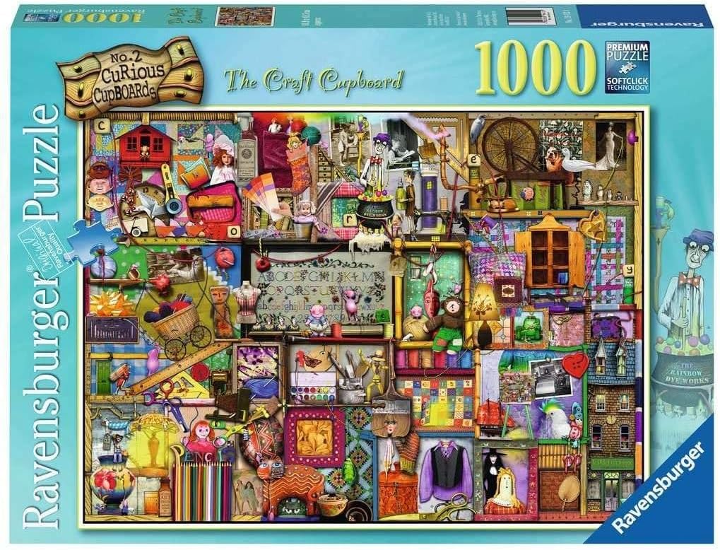 Ravensburger CT: The Craft Cupboard 1000 pc, MULTICOLOUR, 19412, The Craft Cupboard Puzzle