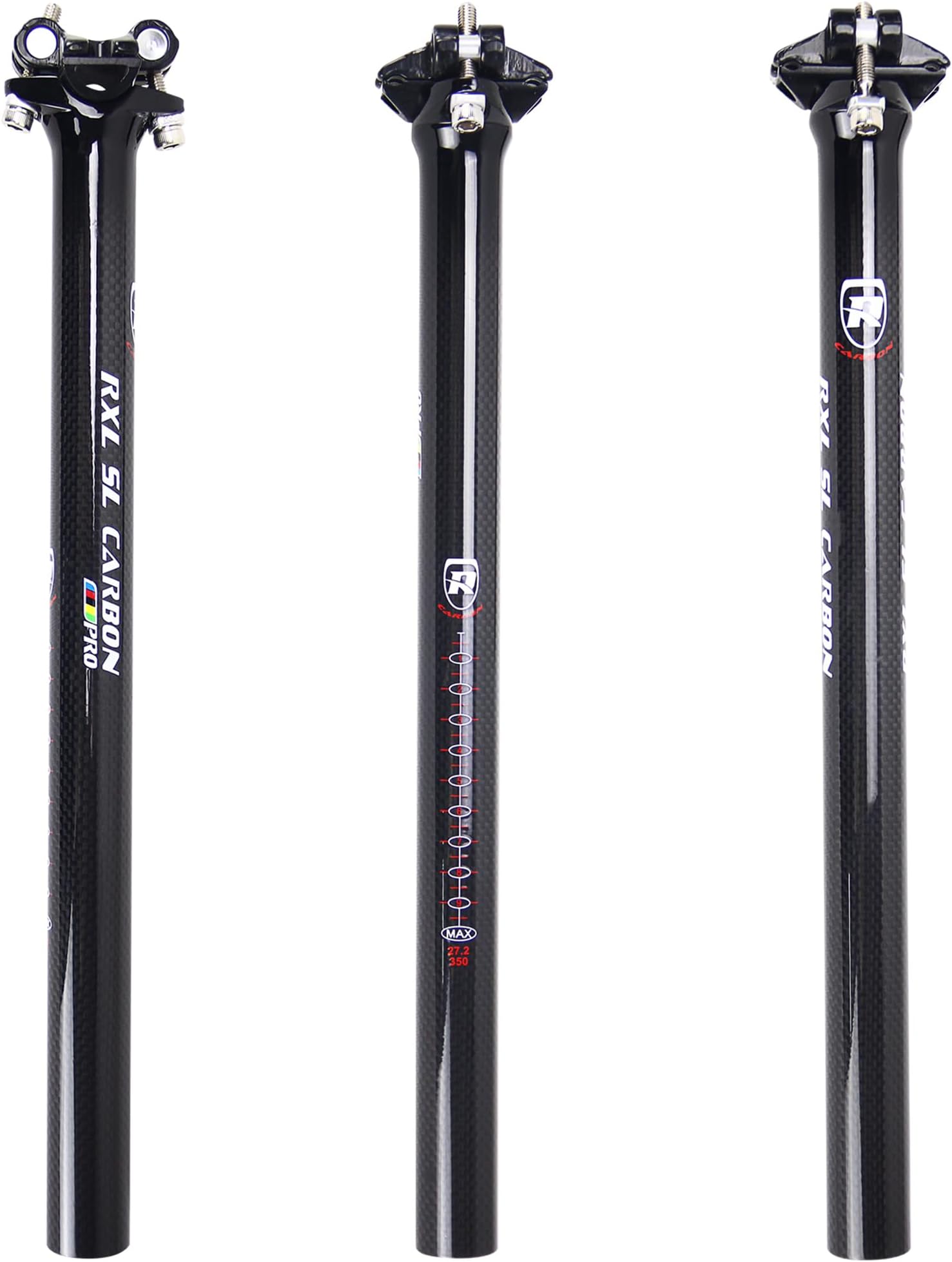 Cycling MTB Seat Post 27.2/30.8/31.6mm Red/Black/Grey Road Bicycle 3K Matte/Glossy Mountain Bike Seatpost