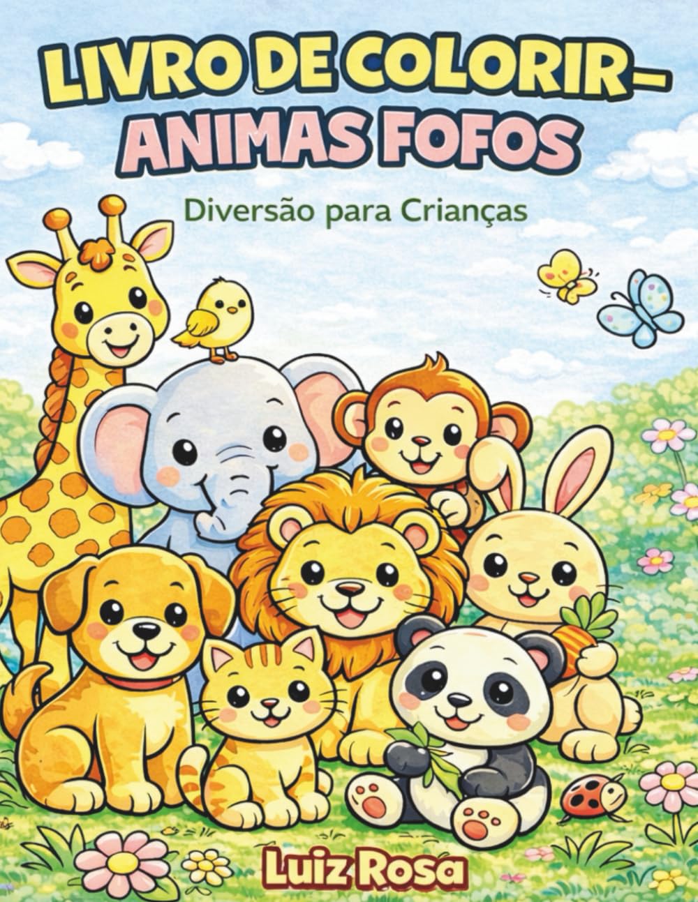Livro de Colorir – Animais Fofos: Diversão Criativa para Crianças
