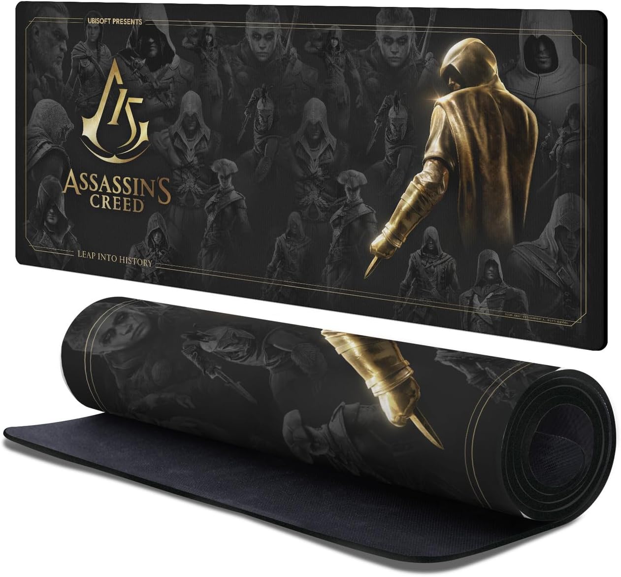 Head Case Designs Officially Licensed Assassin's Creed Key Art 15th Anniversary Graphics 37.4 x 15.75 x 0.16 inches (900 x 400 mm) - XL Gaming Office Desk PC Keyboard Mouse Mat Pad