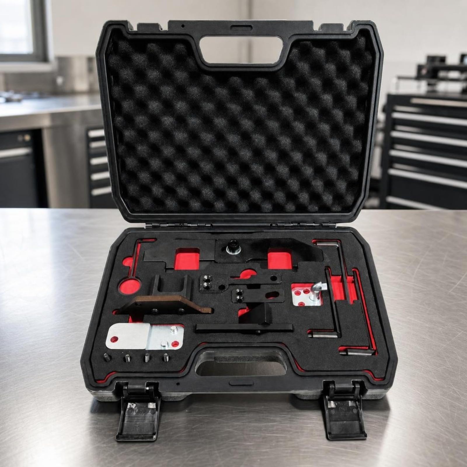 10 Pezzi Kit Calibrazione Albero a per Motore Francese C31 1.01. con Bloccaggio Manovella in Acciaio Carbonio per Officina Meccanica Professionale