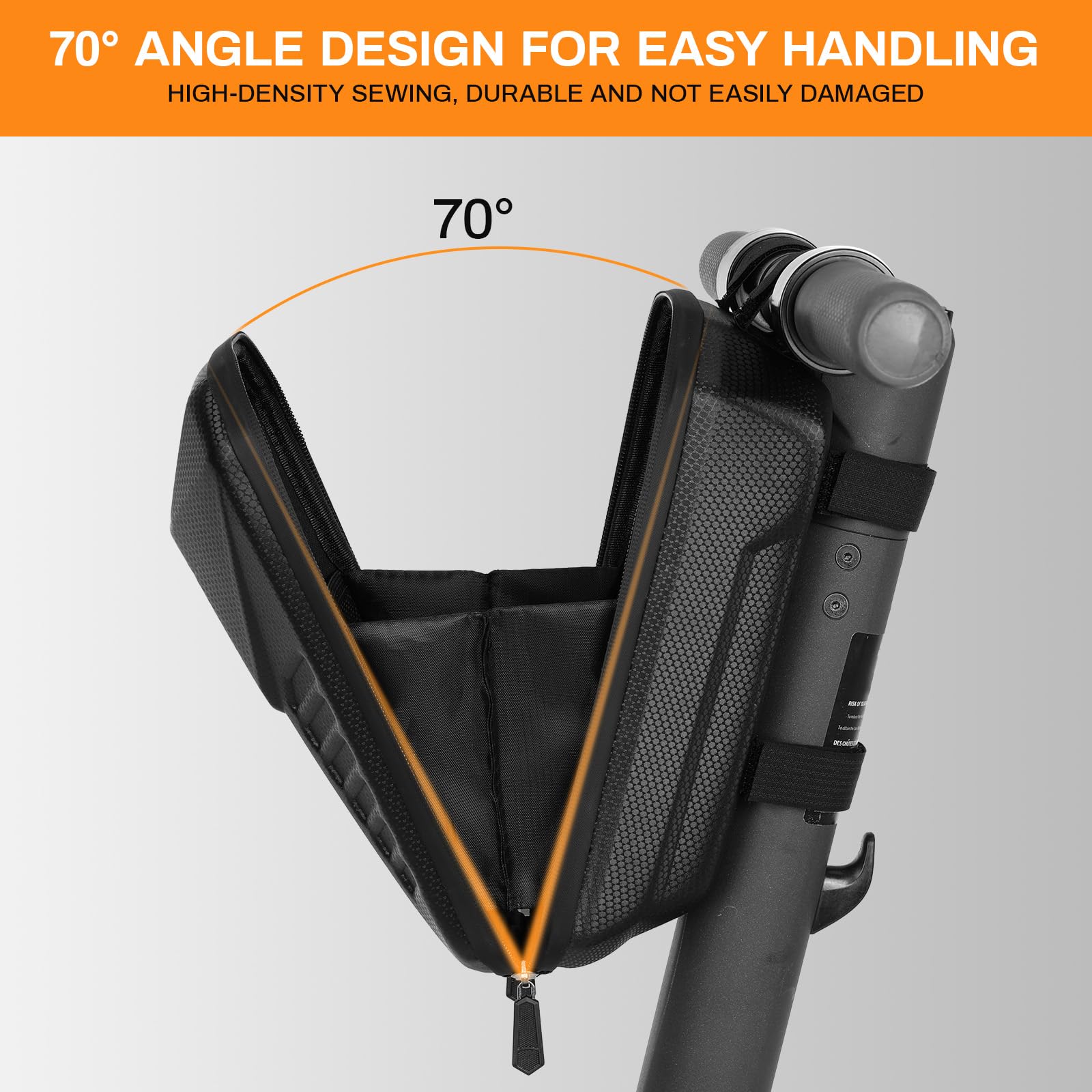 TLGREEN E Scooter Tasche, 3L/4L Große Kapazität Roller Tasche, Lenkertasche für Elektroroller wasserdichte, Vordertasche mit Eva Hard Sell, für Xiaomi Mijia Sedway Ninebot (4 L)