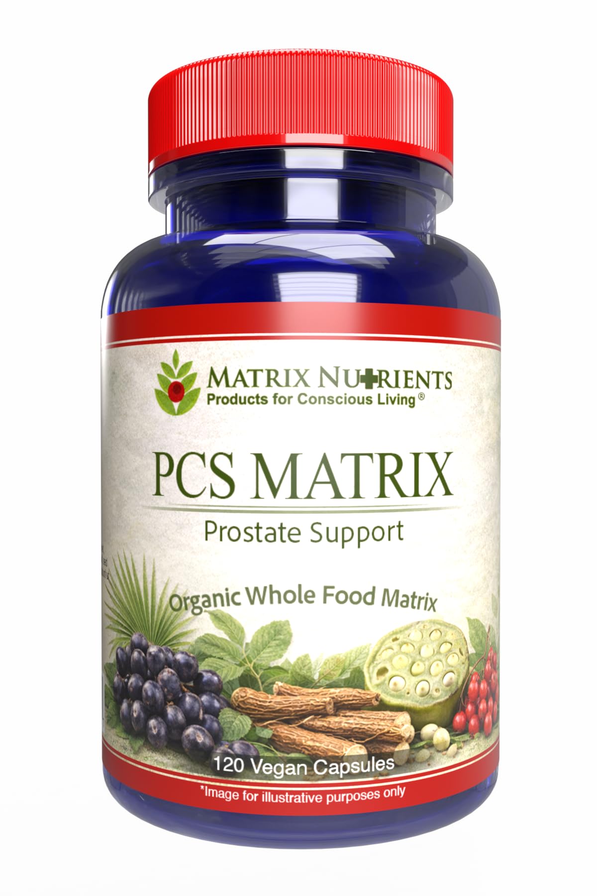 Matrix Nutrients Suplemento Fitoterápico em Cápsulas com Saw Palmetto e Extratos de Ervas, 120 cápsulas