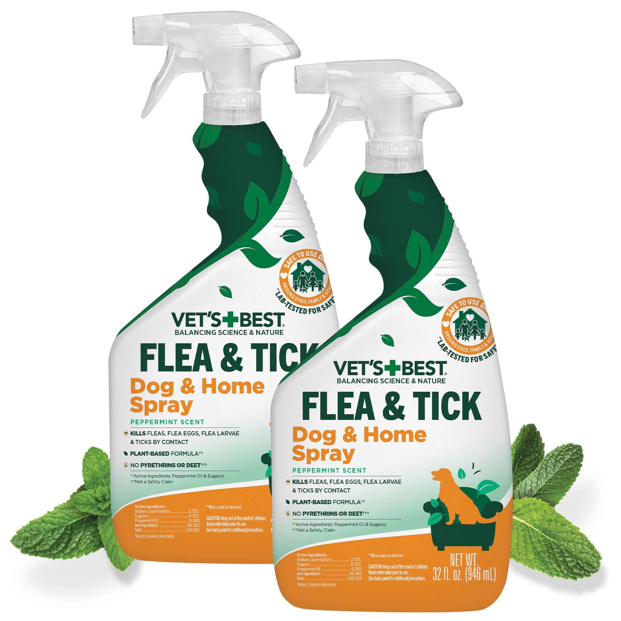 Vetās Best Flea and Tick Home Spray 2 Pack