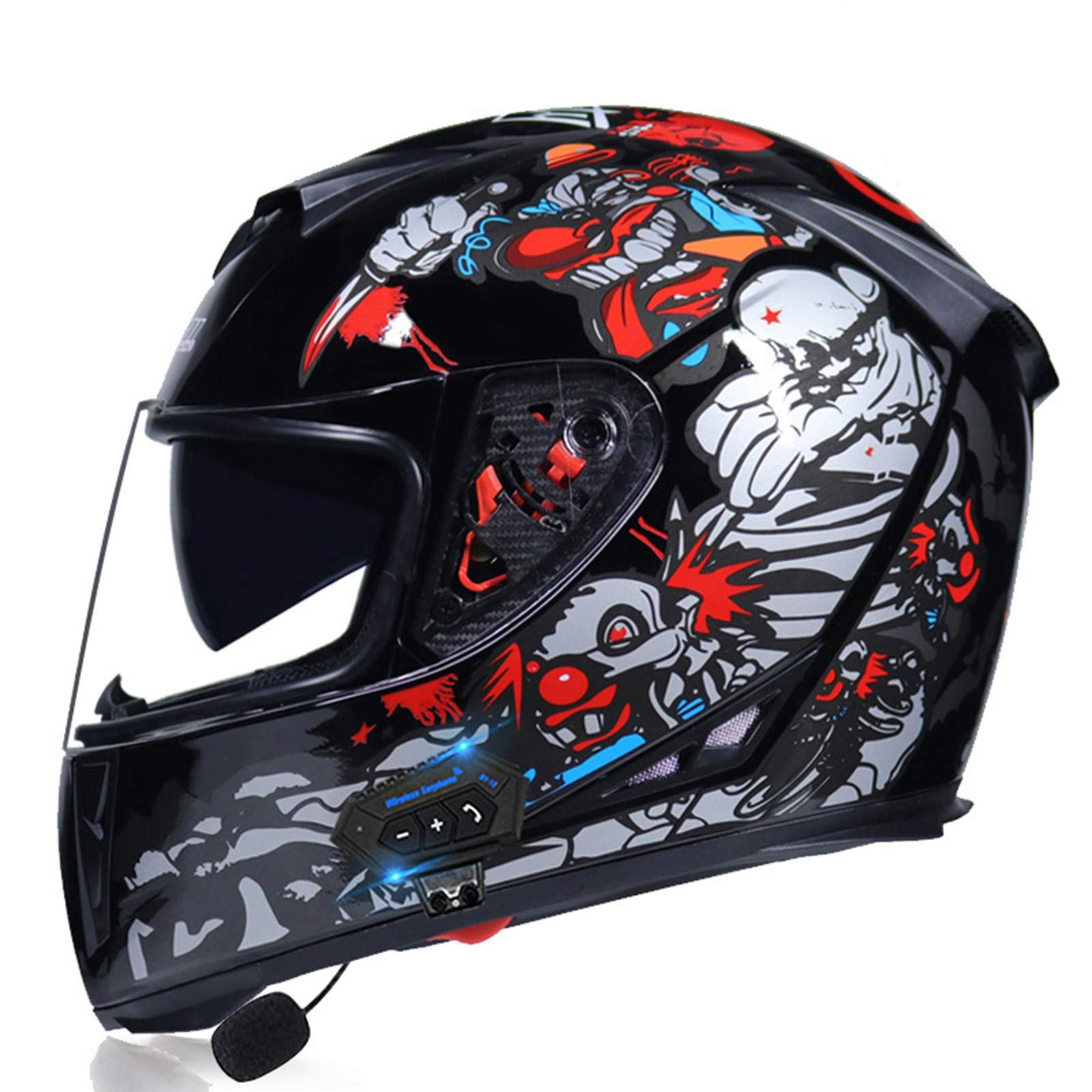 Buy ZLYJ Adult FullFace Helmets with Bluetooth FlipUp Helmets Modular