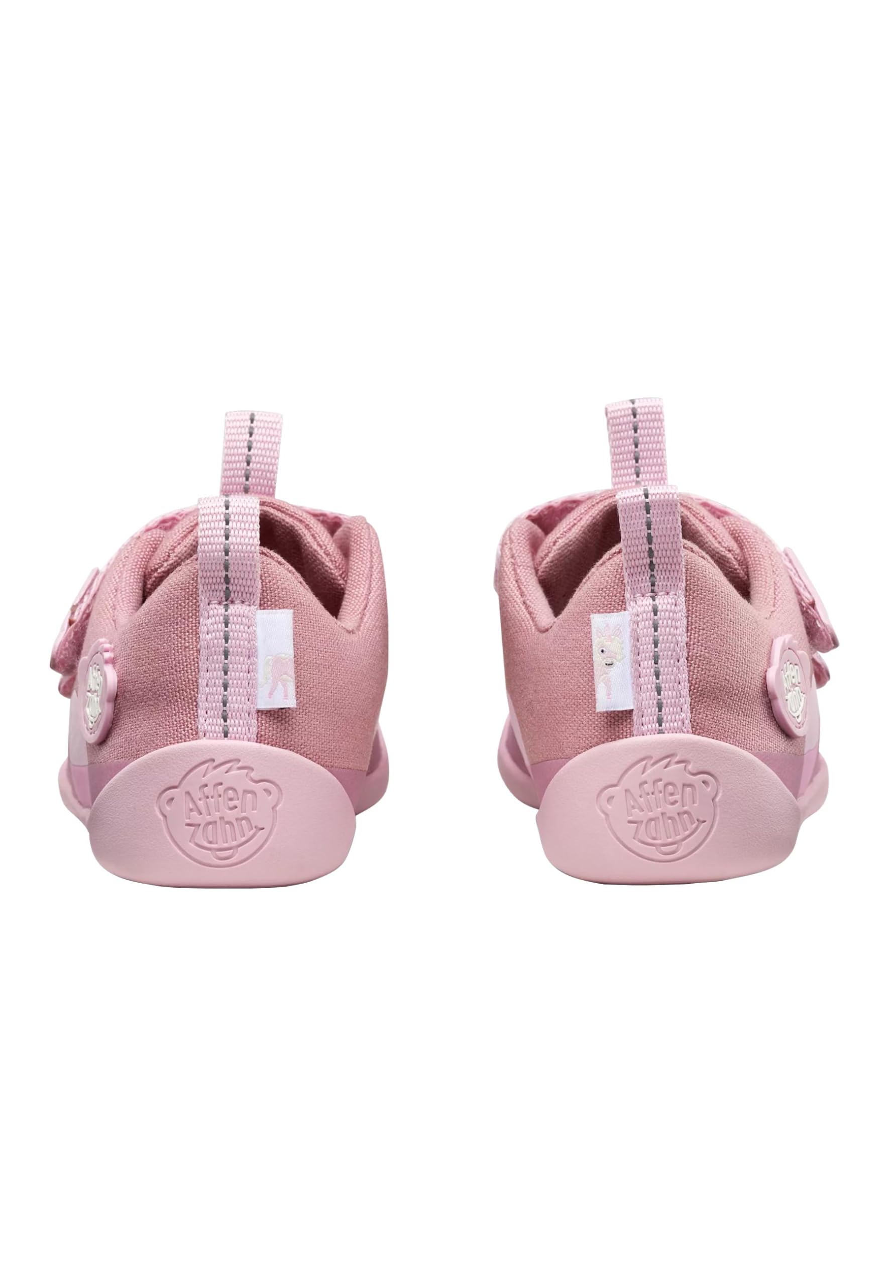 Affenzahn Scarpe a piedi nudi in cotone Lucky Velcro Vegano Antiscivolo Flessibile Riflettente Per L'Estate in Taglia 21-32 Collezione 2023