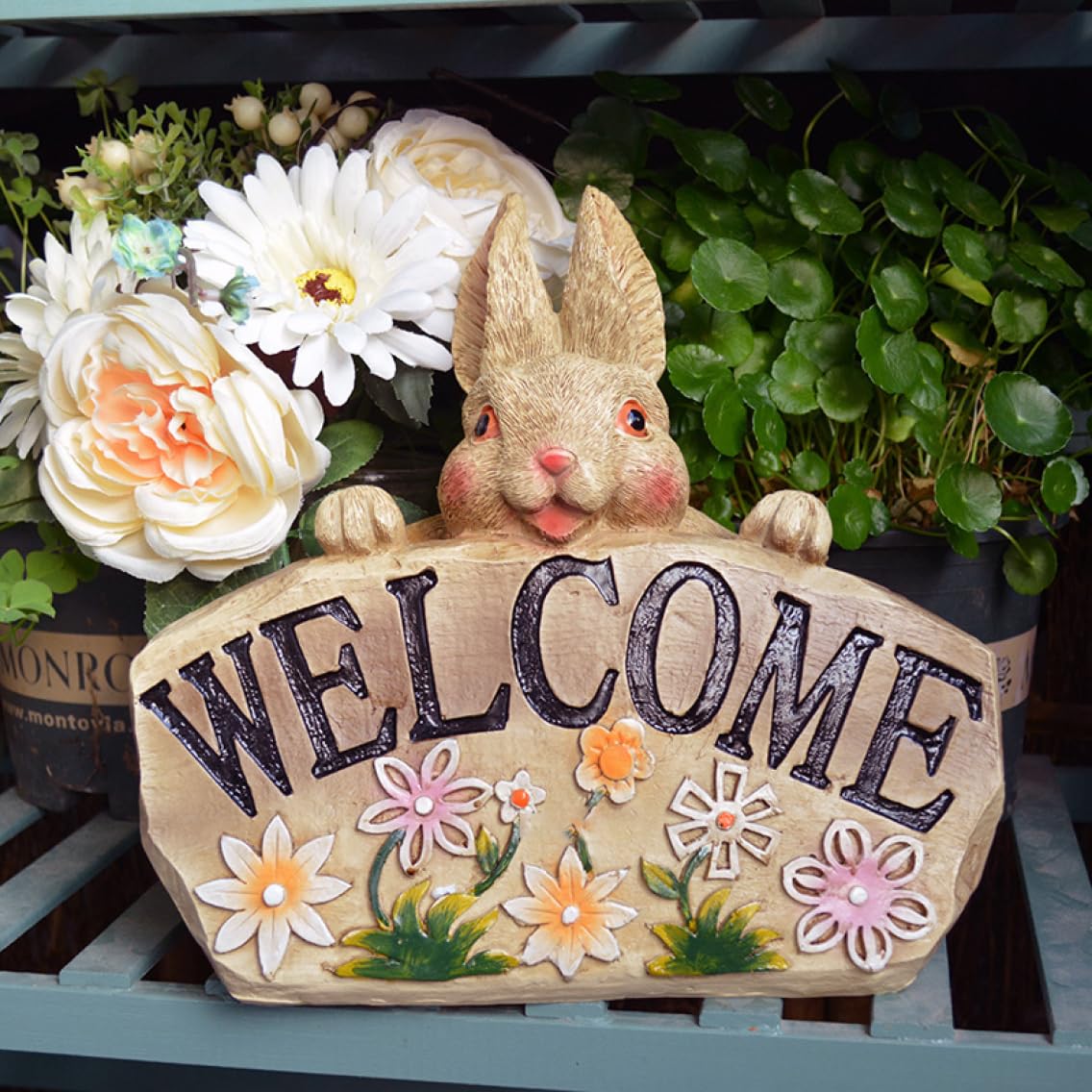 うーたろす様確認用♡welcomeオブジェ Amazon.co.jp: [dhiuebc] ガーデニング 置物 F ガーデンオーナメント